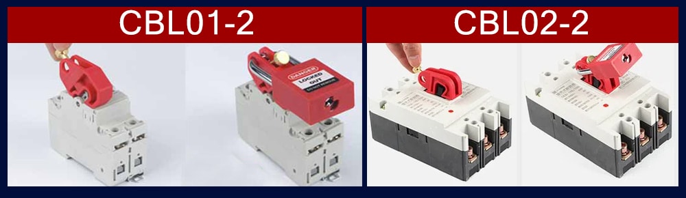 ตัวล็อคเบรคเกอร์ Breaker Lockout CBL01-2, CBL02-2