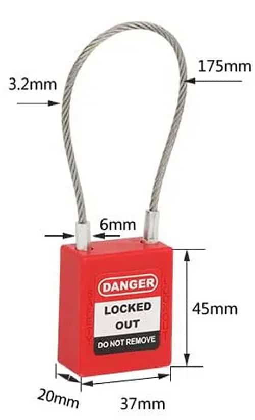 กุญแจ Lockout ก้านลวด